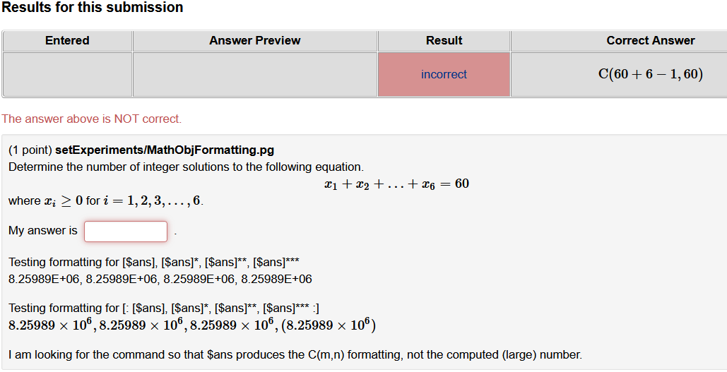 result from above code